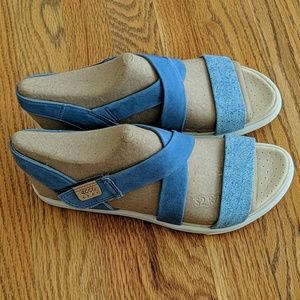 Ecco Damara Sandals, 8-8.5 US, EU 39, Indigo